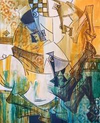 Ashkal, 24 x 30 Inch, Acrylic on Canvas, Figurative Painting, AC-ASH-330